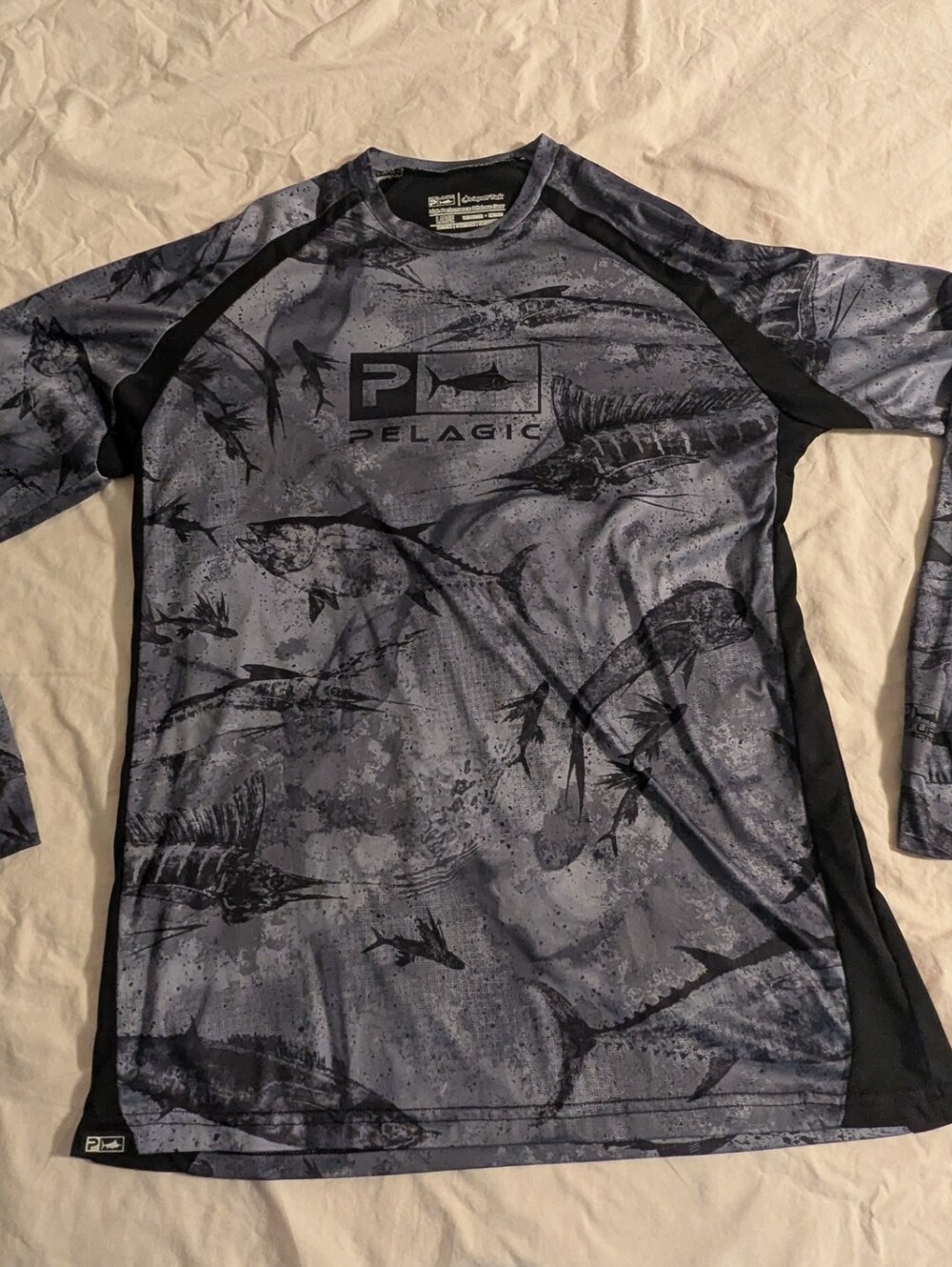 Pelagic VaporTek Shirt Mens Large UPF 50+ Fishing Top Performance Offshore Gear